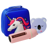 Еко ланч набір Термо-рюкзак 3D "Unicorn" термобутилка 500 мл + ланч бокс 4 в 1.