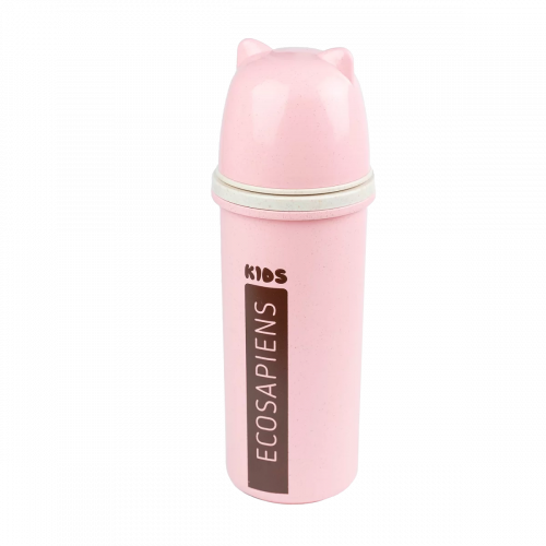 Термобутылка "Ecosapiens Kids" из экоматериала, розовая 500 мл.