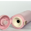 Термос металлический с индикацией и поильником, розовый 420 мл
