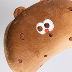 Подушка-подголовник Cookie Bear для путешествий коричневый HP-56-2BR Для комфорта каждый день 