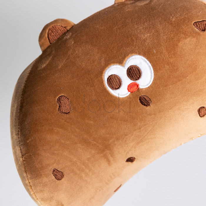 Подушка-подголовник Cookie Bear для путешествий коричневый HP-56-2BR Для комфорта каждый день 