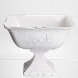 Ваза для фруктов на ножке фарфоровая Pearl 20,5*20,5 см Yiwu 120-YH-HG053 Надежный выбор Jooki