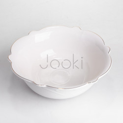 Салатница круглая фарфоровая Pearl 20,5 см Yiwu HP-HK-C24 Надежный выбор Jooki