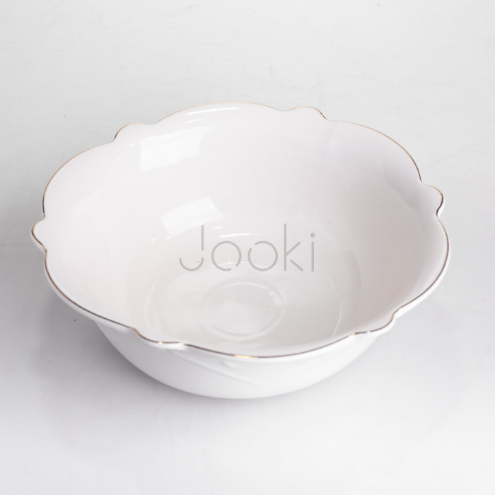Салатница круглая фарфоровая Pearl 20,5 см Yiwu HP-HK-C24 Надежный выбор Jooki