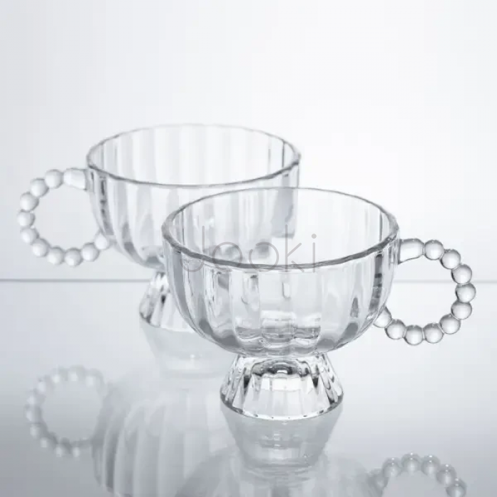 Набор креманок на ножке Sundae Dish 2 штуки по 300 мл с ручкой HP-17-14 Для комфорта каждый день 