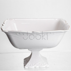 Ваза для фруктів на ніжці порцелянова Pearl 26,5*26,5 см Yiwu 120-YH-HG052  Jooki