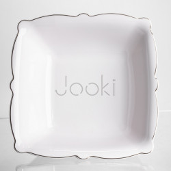 Ваза для фруктів на ніжці порцелянова Pearl 26,5*26,5 см Yiwu 120-YH-HG052  Jooki