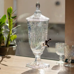 Лимонадниця Crystal Trinity 2 літри з краном для соку мохіто молока напоїв HP-19-301 Функціональність Jooki