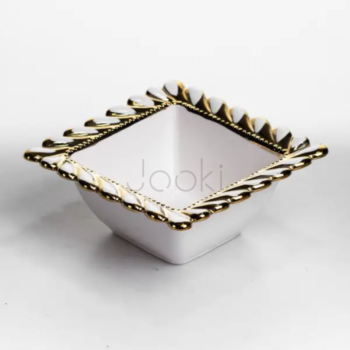 Тарілка глибока порцелянова Tiffany квадратна 15х15х7 см ML2007  Jooki