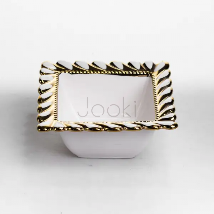 Тарілка глибока порцелянова Tiffany квадратна 15х15х7 см ML2007  Jooki