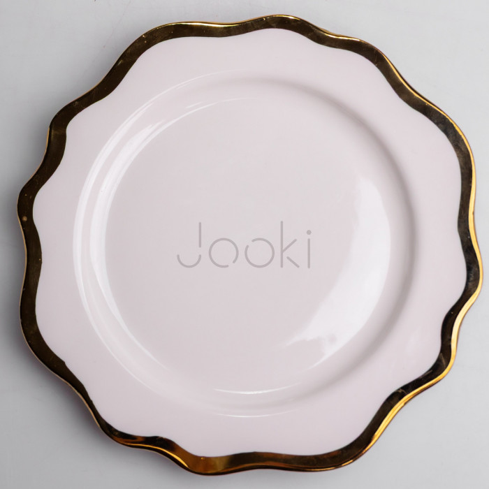Тарелка десертная фарфоровая Antique White 20 см Yiwu HKPP-8 Удобство и стиль Jooki