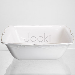 Салатница квадратная фарфоровая Pearl 26,5*26,5 см Yiwu HP-HK-C6 Удобство и стиль Jooki