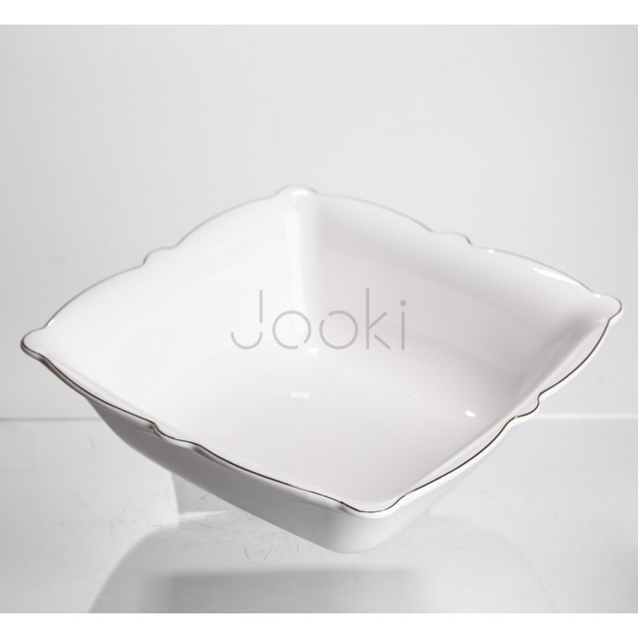 Салатница квадратная фарфоровая Pearl 26,5*26,5 см Yiwu HP-HK-C6 Удобство и стиль Jooki