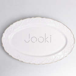 Блюдо сервірувальне овальне порцелянове Pearl 30,5*20 см Yiwu HP-HK-C28  Jooki