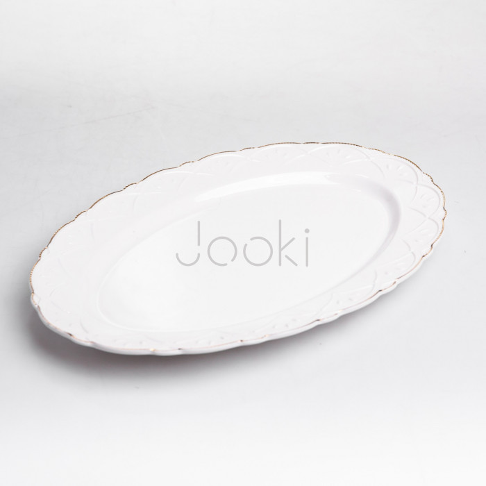Блюдо сервірувальне овальне порцелянове Pearl 30,5*20 см Yiwu HP-HK-C28  Jooki