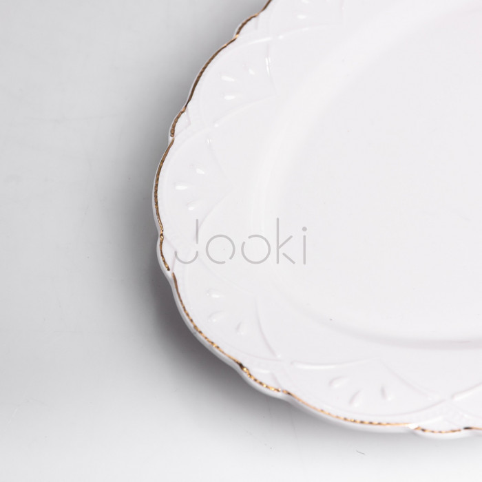 Блюдо сервірувальне овальне порцелянове Pearl 30,5*20 см Yiwu HP-HK-C28  Jooki