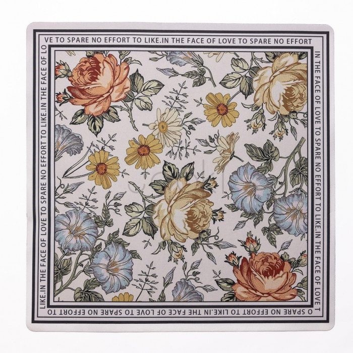 Килимок для ванної кімнати Flowers 58*58 см діатомітовий HP-42-7 Перевірена якість Jooki