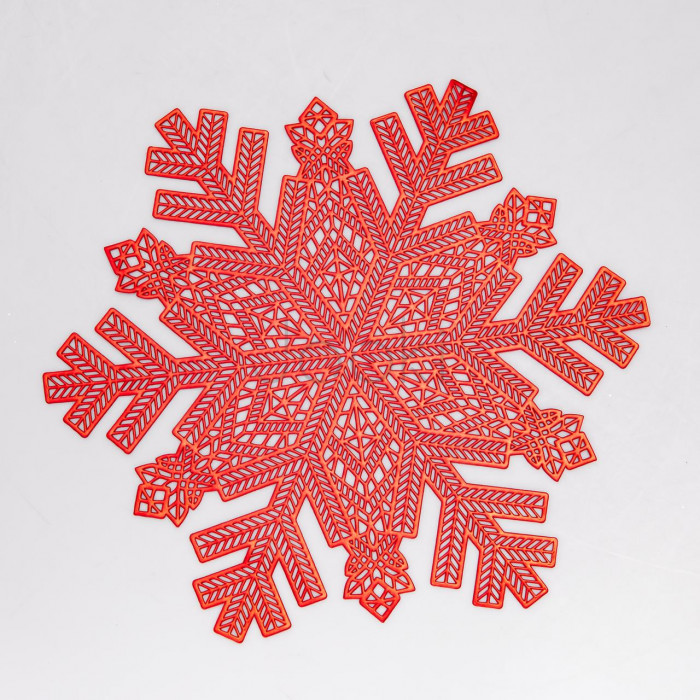 Коврик для сервировки стола Snowflake 38 см, красное золото HP-36327-14 Продумано до деталей 