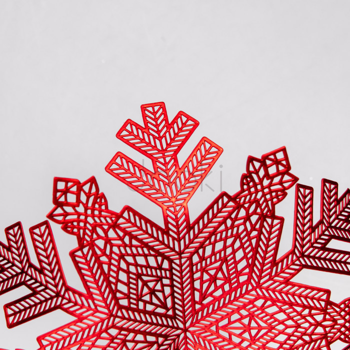 Коврик для сервировки стола Snowflake 38 см, красное золото HP-36327-14 Продумано до деталей 
