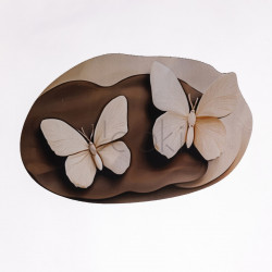 Коврик для ванной комнаты с 3D-эффектом Hover Bloom 38*58 см диатомитовый Коричневый HP-42-37  Jooki