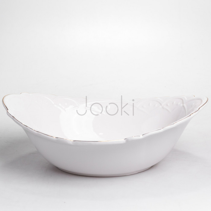 Салатница овальная фарфоровая Pearl 31,5*22*10 см Yiwu HP-HK-C33 Надежный выбор Jooki