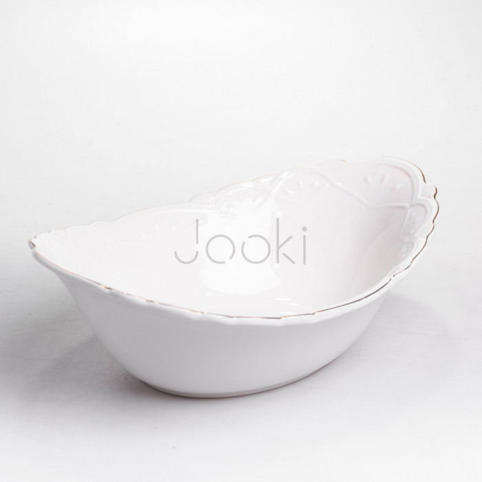 Салатница овальная фарфоровая Pearl 31,5*22*10 см Yiwu HP-HK-C33 Надежный выбор Jooki