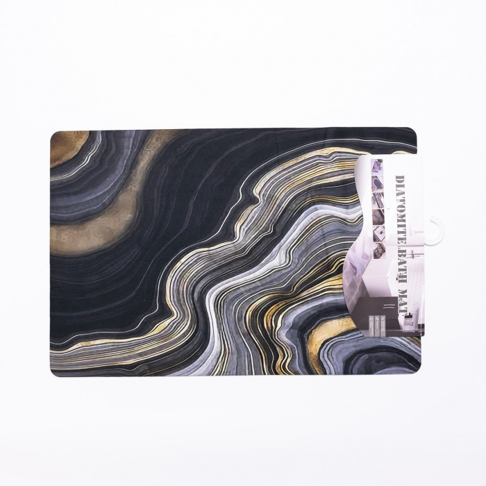 Коврик универсальный диатомитовый Agate 58*38 см прямоугольный Yiwu HP-42-77 Твой стильный выбор 