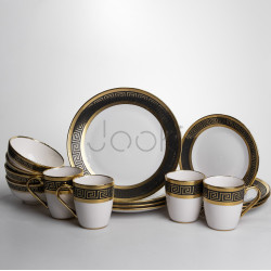 Столовый сервиз на 4 персоны фарфоровый Meander Yiwu WZW-16