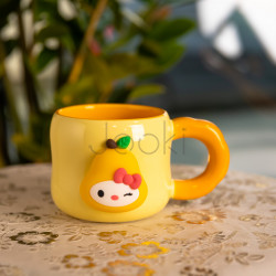 Кубок порцелянова з магнітом Sanrio 400 (мл) подарункова кружка прикольна чашка для дітей на подарунок Бежевий FM-37A Перевірена якість Jooki