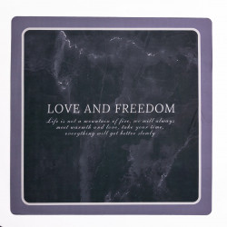 Коврик для ванной комнаты Love and freedom 58*58 см диатомитовый HP-42-10