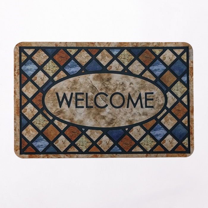Коврик привратный Framed Welcome 38*58 см диатомитовый HP-42-40 Для комфорта каждый день 