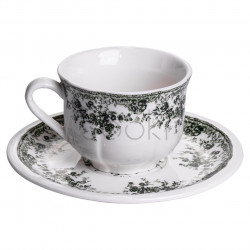 Столовый набор посуды 32 предмета на 6 персон Vintage Elegant фарфоровый Черный YY78-7A Удобство и стиль Jooki