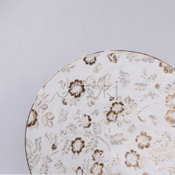 Килимок для сервірування столу Flowers 38 см золото HP-36327-12GOLD Для комфорту кожного дня 