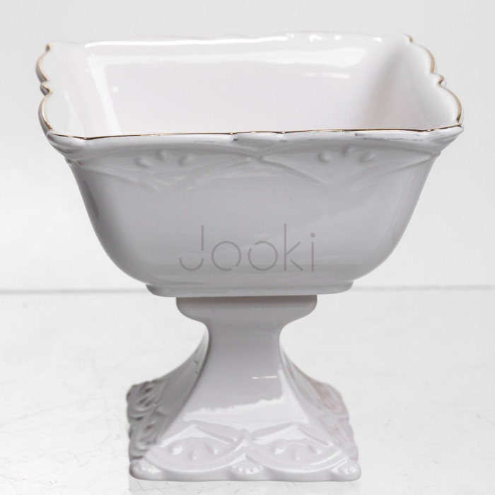 Цукерниця порцелянова Pearl 12,5*12,5 см Yiwu 120-YH-HG055 Завжди під рукою 