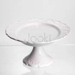 Блюдо на ножке фарфоровое Pearl 30,5 см Yiwu 120-YH-HG049 Удобство и стиль Jooki