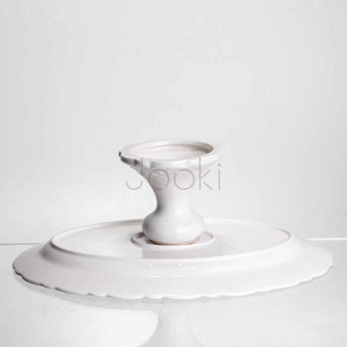 Блюдо на ножке фарфоровое Pearl 30,5 см Yiwu 120-YH-HG049 Удобство и стиль Jooki