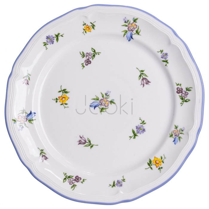 Столовый набор посуды тарелок и чашек 32 предмета на 6 персон Retro Floral фарфоровый, обеденный столовый сервиз тарелок YY78-9A Практическое решение Jooki