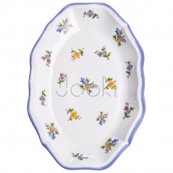 Столовый набор посуды тарелок и чашек 32 предмета на 6 персон Retro Floral фарфоровый, обеденный столовый сервиз тарелок YY78-9A Практическое решение Jooki