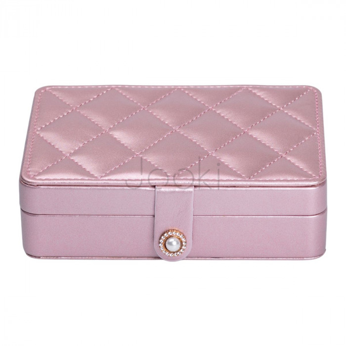 Скринька для прикрас з еко шкіри 16×11×4.7 см органайзер для ювелірних виробів HP-5-30PP  Jooki