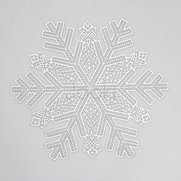Коврик для сервировки стола Snowflake 38 см серебро HP-36327-21 Удобство и стиль Jooki
