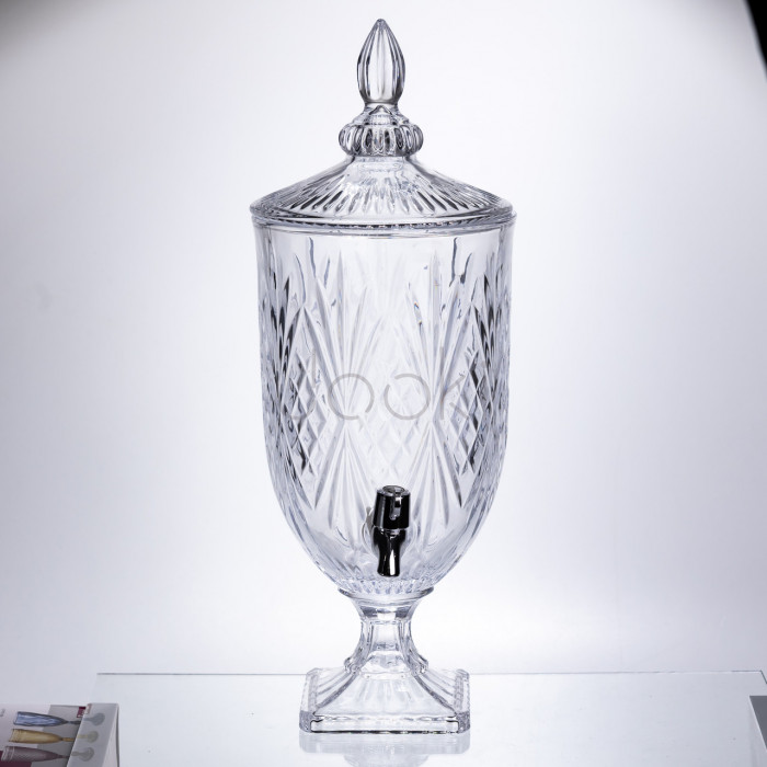 Лимонадниця Classic Crystal 5л із краном HP-19-297 глек диспенсер для напоїв прозорий Практичне рішення Jooki