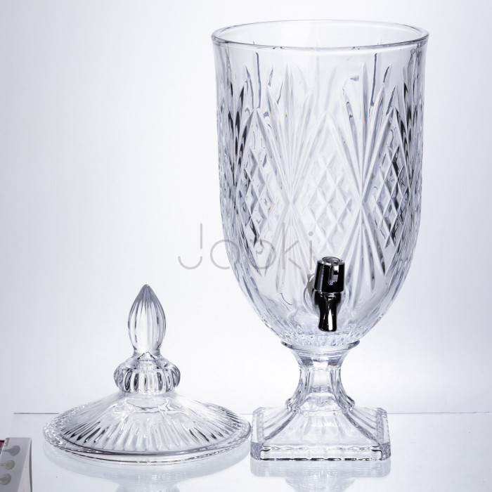 Лимонадниця Classic Crystal 5л із краном HP-19-297 глек диспенсер для напоїв прозорий Практичне рішення Jooki