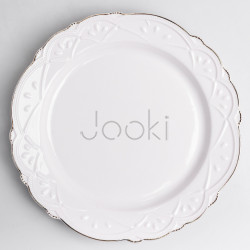 Тарелка десертная фарфоровая Pearl 20,5 см Yiwu HP-HK-C20 Практическое решение Jooki