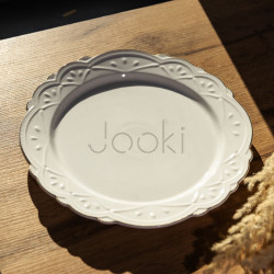 Тарелка десертная фарфоровая Pearl 20,5 см Yiwu HP-HK-C20 Практическое решение Jooki