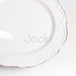 Тарелка десертная фарфоровая Pearl 20,5 см Yiwu HP-HK-C20 Практическое решение Jooki