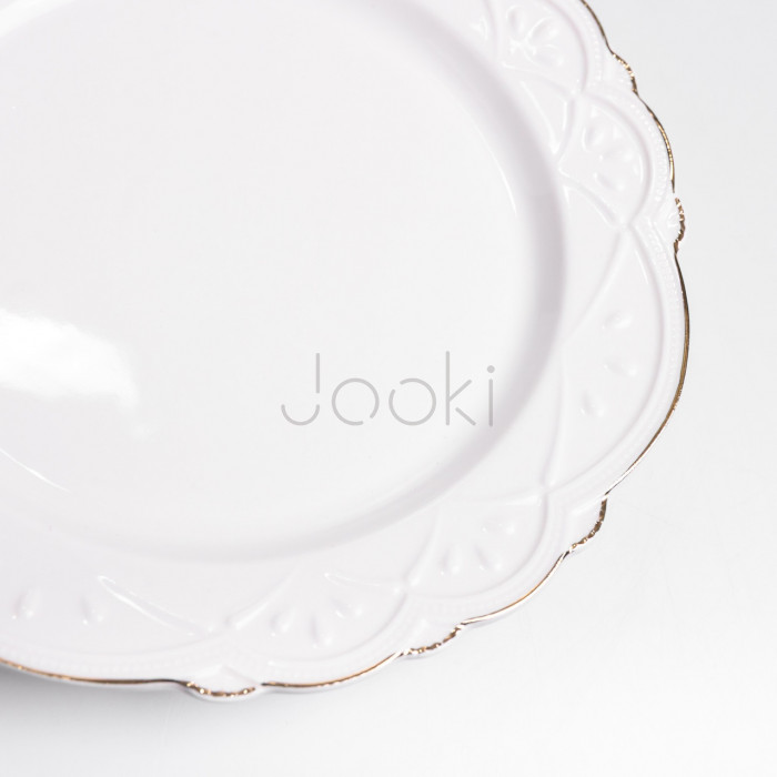 Тарелка десертная фарфоровая Pearl 20,5 см Yiwu HP-HK-C20 Практическое решение Jooki