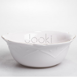 Салатниця кругла порцелянова Pearl 25 см Yiwu HP-HK-C23  Jooki