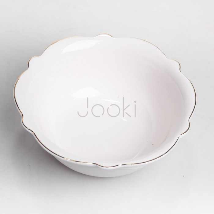 Салатниця кругла порцелянова Pearl 25 см Yiwu HP-HK-C23  Jooki
