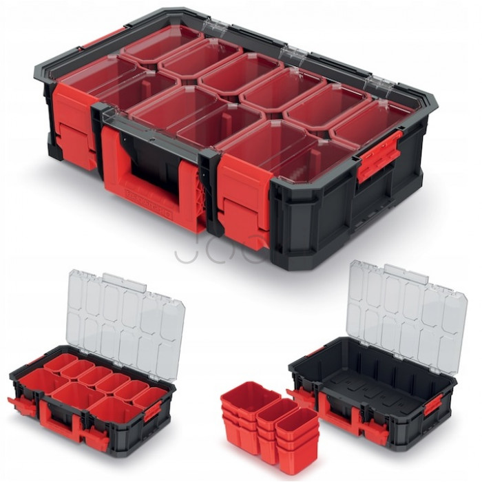 Органайзер для инструмента Kistenberg ModularSolution 15″ - 9 съемных контейнеров, ABS‑защелки