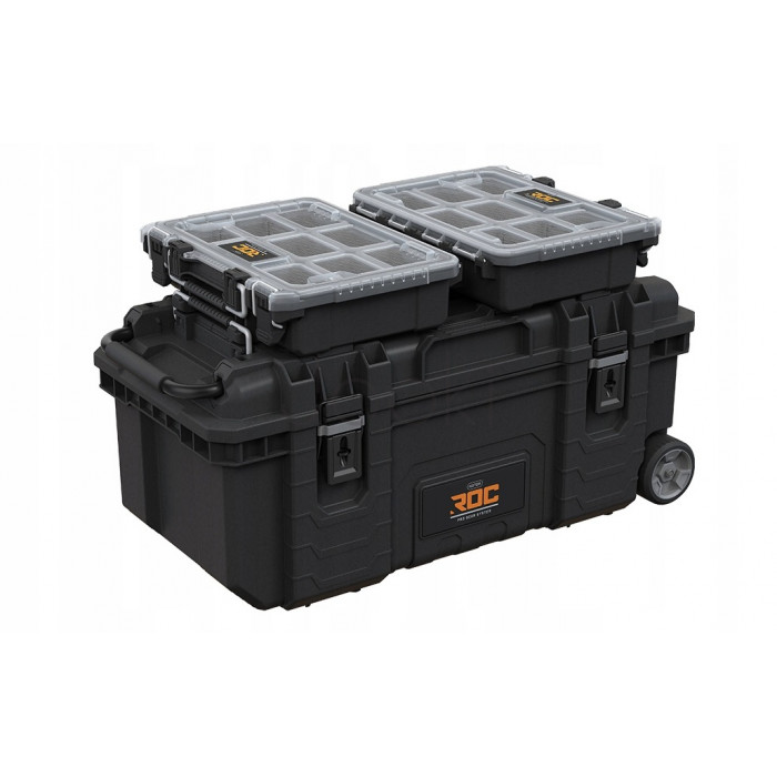 Мобільний ящик для інструментів Keter ROC Pro Gear 2.0 Mobile Job Box 28" на колесах, 45 л, IP65